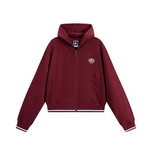 休闲复古百搭针织连帽外套K0F82MK02 新款 Kappa卡帕女装 2025冬季