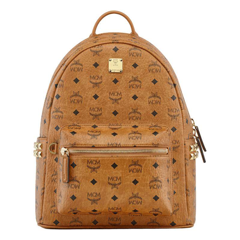 【12期免息】MCM STARK小中号双肩包背包通勤女包校园书包