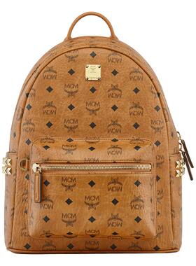 MCM STARK小中号双肩包背包通勤女包送男友校园书包