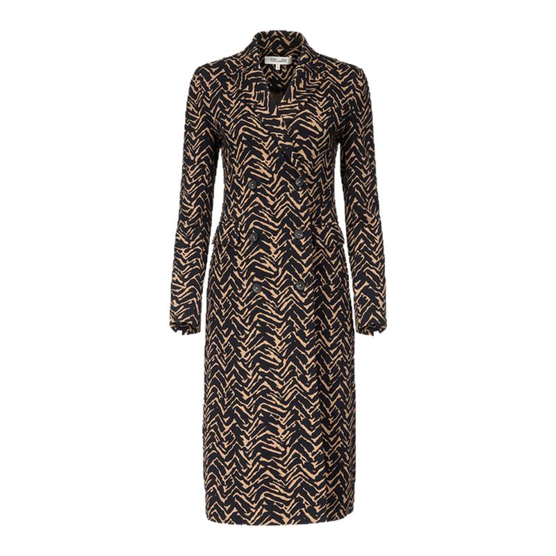 DVF2025秋冬新款科莫花呢西装版型大衣CL3T001