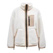 ONLY2025冬季 125122003 软糯拼色宽松显瘦立领棉服女 新款 时尚