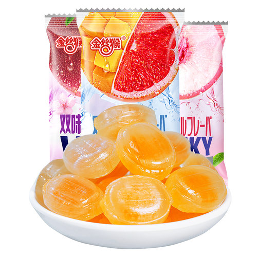 金丝猴白桃果汁夹心硬糖喜糖年货