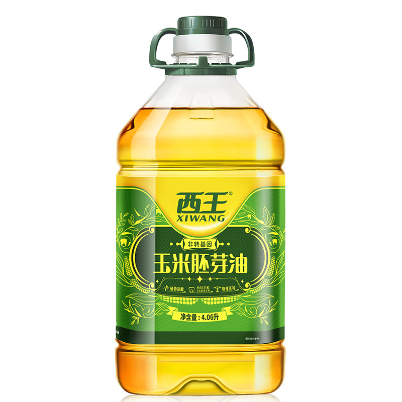 西王玉米胚芽油4.06L非转基因物理压榨食用油