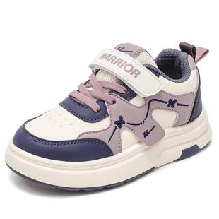 秋冬鞋 子儿童运动鞋 2025新款 加绒二棉鞋 皮面大童女款 回力女童板鞋