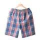 男士 家居裤 夏季 沙滩短裤 休闲外穿 纯棉棉布薄款 七匹狼格子简约睡裤