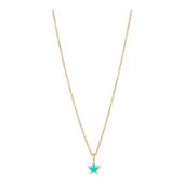 赵让同款 RuedesMille绿松石色星星吊坠项链新年礼物送女友情人节