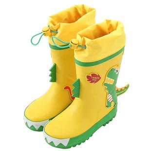 小学生防滑雨靴 小孩胶鞋 柠檬宝宝儿童雨鞋 男童女童中小童幼儿水鞋