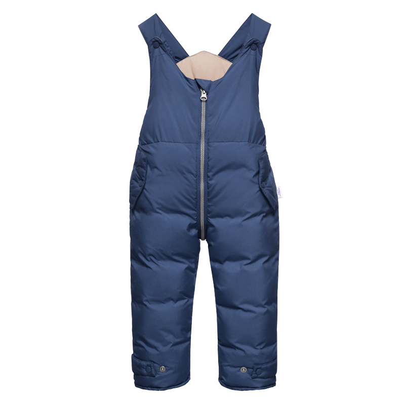 艾可休加厚裤儿童羽绒背带裤