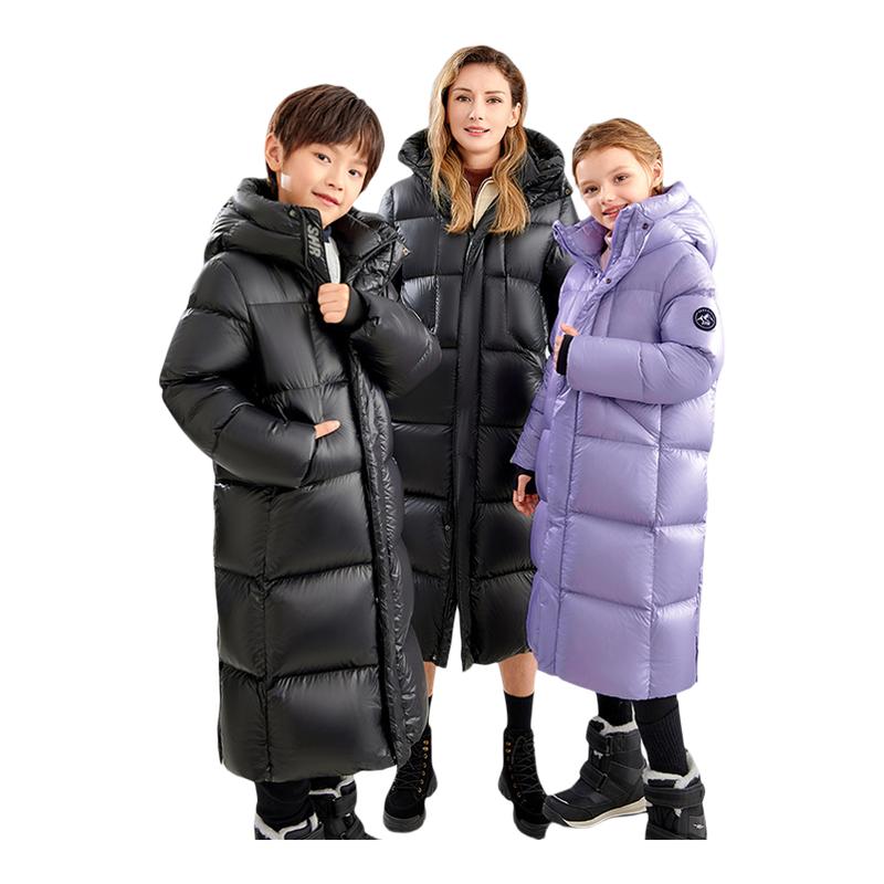 水孩儿羽绒服加长款亲子外套