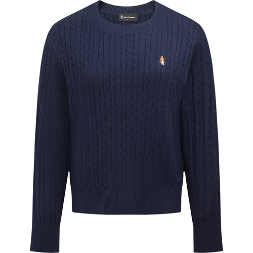 暇步士女士羊绒毛衣绞花针织衫