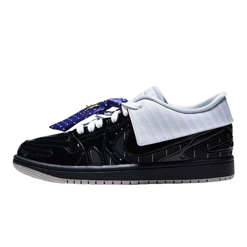 耐克女鞋Air Jordan 1 MM V3可拆卸领带AJ1低帮运动鞋IR7554-001