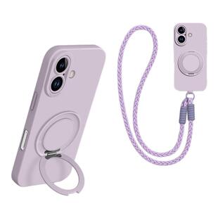 旋转支架适用苹果17手机壳新款iphone16promax保护套15斜挎长绳14全包防摔13液态硅胶12腕带手绳xs男女xr软外
