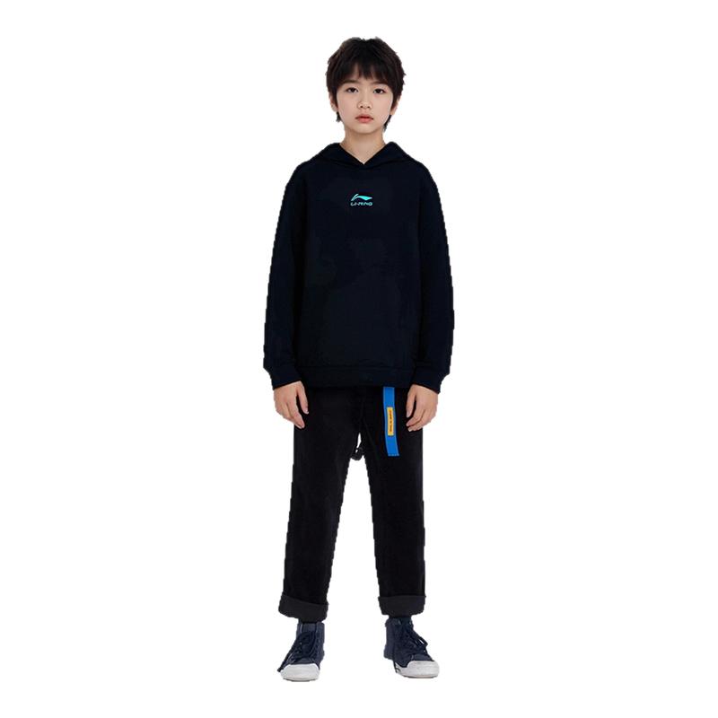李宁男童连帽卫衣中大童运动