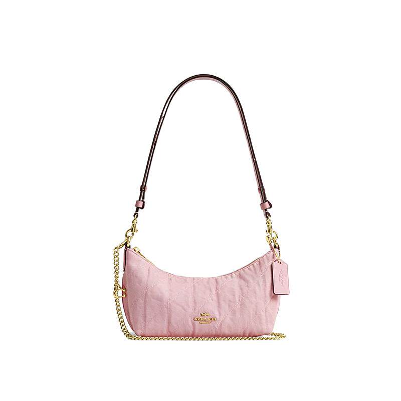 COACH/蔻驰官方奥莱款 CAITLIN女士单肩斜挎手提包半月包CEQ62