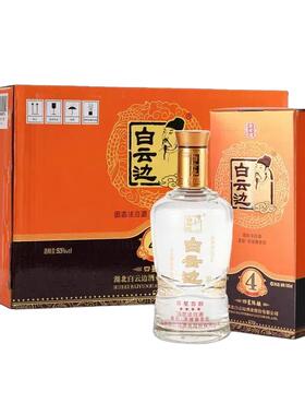 【白云边官方授权】白云边四星4星陈酿53度 兼香型白酒 500ml*6瓶