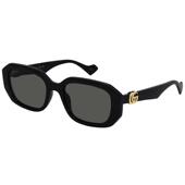 明星同款 开云眼镜 古驰GUCCI窄框矩形防晒方框太阳镜墨镜GG1535S