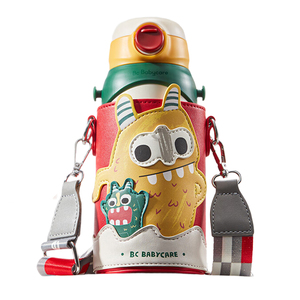 babycare多功能饮水杯婴幼儿宝宝保温杯316三合一保温杯吸管杯