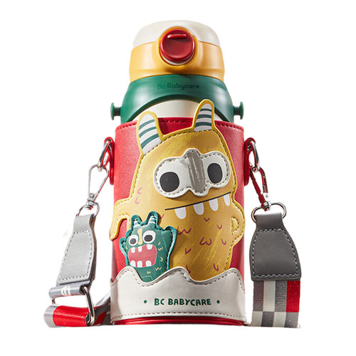 babycare多功能饮水杯婴幼儿宝宝保温杯316三合一保温杯吸管杯