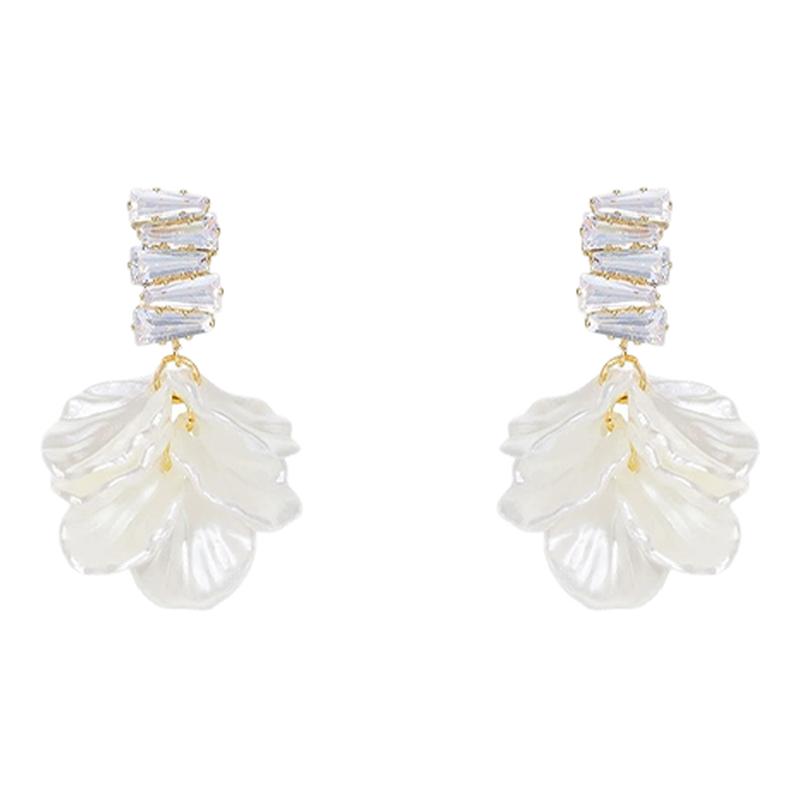 花朵软垫耳夹无耳洞女