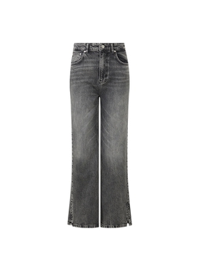 M05CH1N0 JEANS  女士徽标贴布弹力牛仔喇叭裤