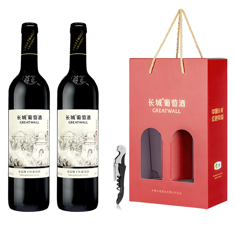 长城干红葡萄酒画廊叁赤霞珠红酒正品官方旗舰河北秦皇岛中粮出品