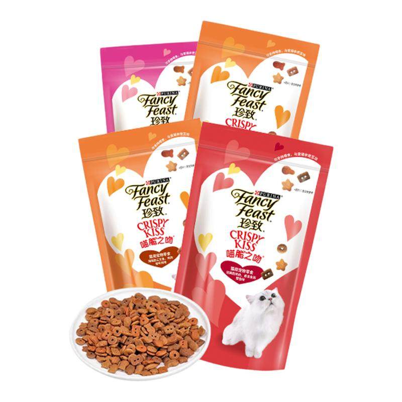 珍致猫饼干喵脆之吻营养成猫洁齿零食喵酱之吻进口猫条增肥湿粮包