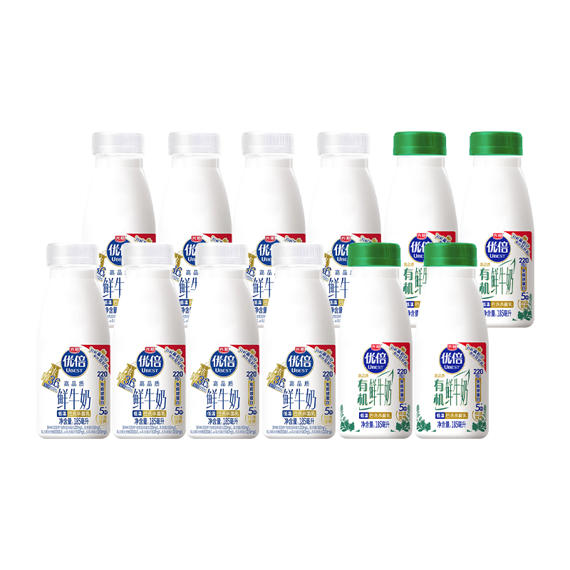 光明优倍鲜牛奶185ml*12瓶