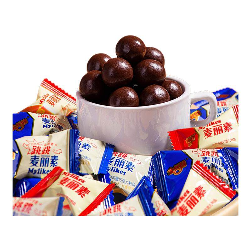 金丝猴麦丽素巧克力豆桶装童年味道怀旧零食休闲食品（代可可脂）