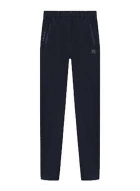 伯希和户外软壳裤男冬季户外防风防水冲锋裤女弹力保暖登山长裤子