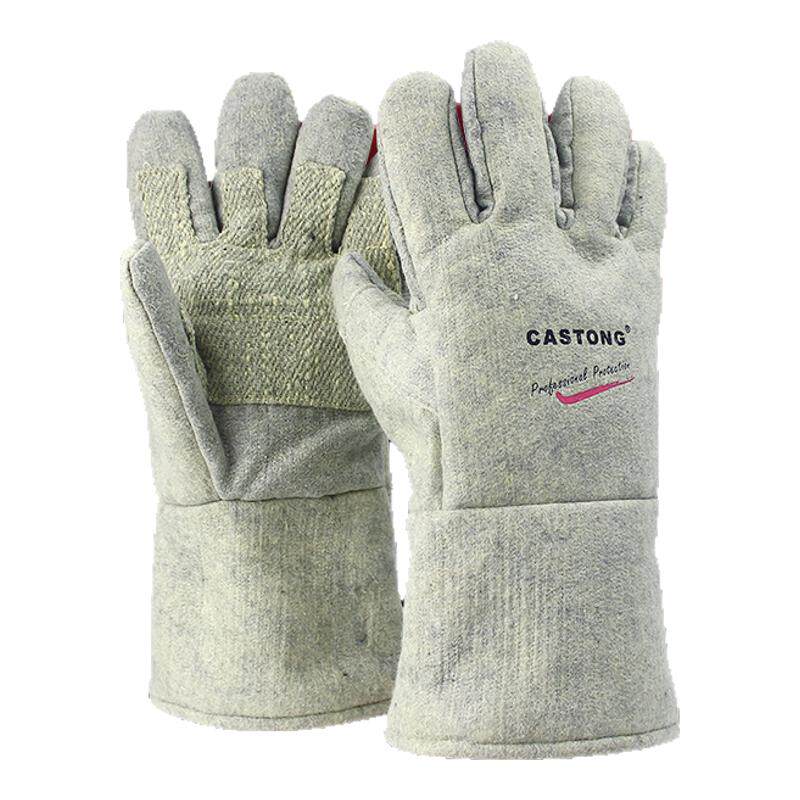 卡司顿耐高温手套500度五指隔热防烫烤箱烘焙工业级加厚耐磨阻燃