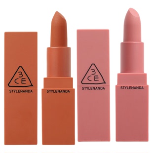 3ce方管哑光口红柔焦唇膏南瓜色唇膏滋润不易脱色持久官方正品