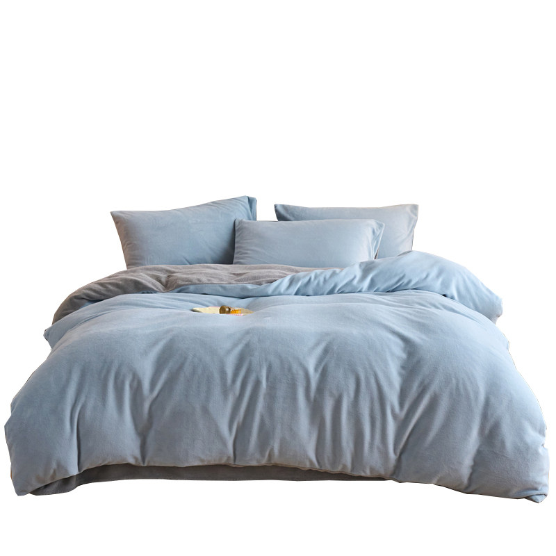 无印良品冬季床上牛奶绒2025新款毛绒冬季加厚加绒被套床上四件套,床上用品,床品套件/四件套/多件套,淘宝优惠券,粉丝福利购,淘宝优惠卷