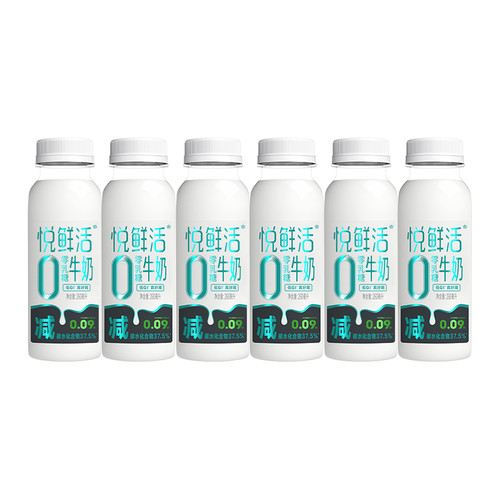 君乐宝悦鲜活0乳糖牛奶260ml*6瓶