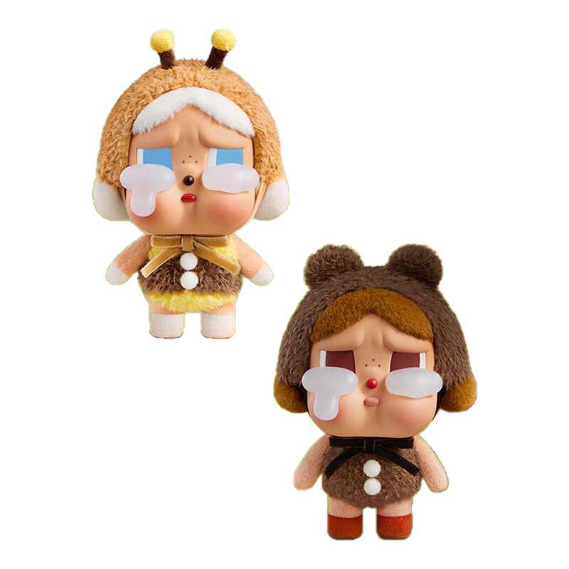 壹号POPMART泡泡玛特CRYBABY眼泪工厂系列哭娃搪胶脸毛绒盲盒挂件