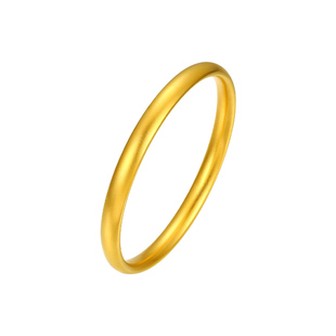 周大生黄金手镯足金古法泥鳅背手镯送女友老婆妈妈节日礼物