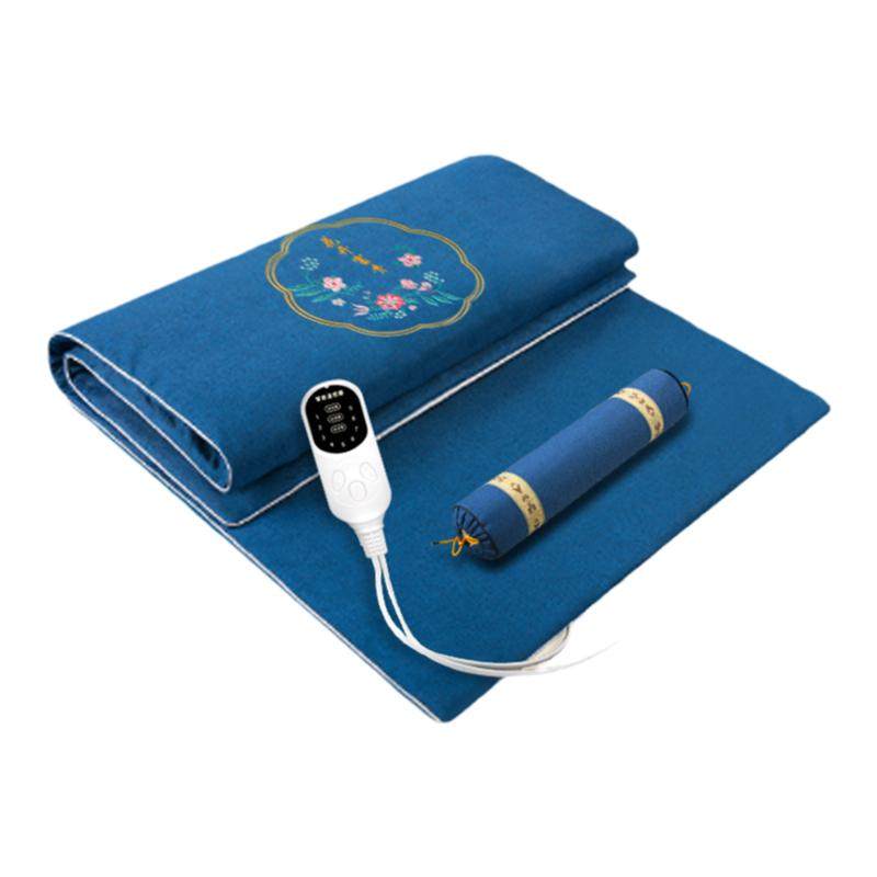 电加热艾灸床垫艾绒电褥子家用艾草热敷毯高档理疗电热毯全身通用