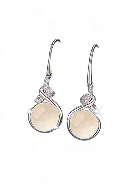 S925纯银珍珠耳环送妈妈礼物