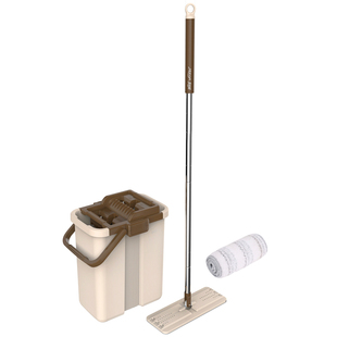 美丽雅拖把平板拖把地拖家用拖布带桶套餐刮刮乐两用专用懒人神器