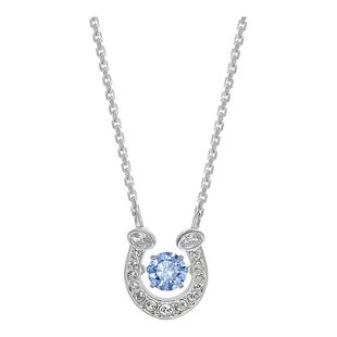 Swarovski/施华洛世奇2026年新品蓝色钻马蹄铁锁骨女项链5746562