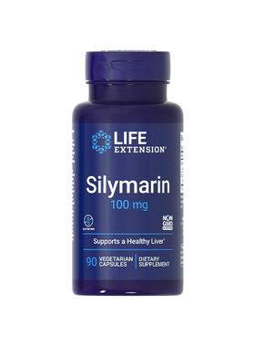 沿寿LIFE高浓度水飞蓟宾100mg护奶蓟草片肝脏熬夜健旰进口保健品