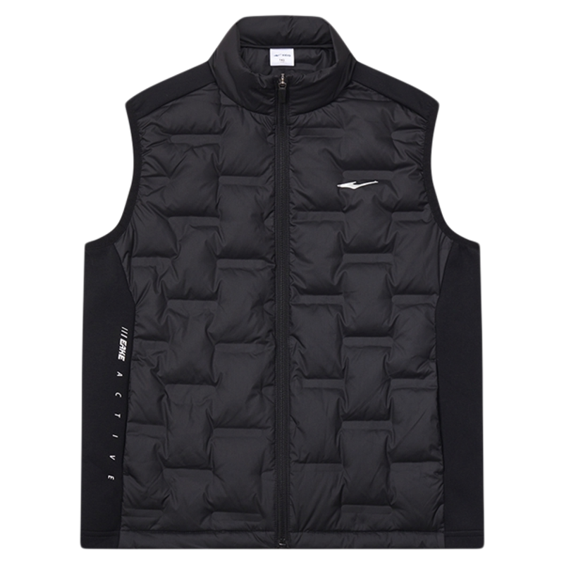 鸿星尔克童装儿童羽绒马甲秋冬季新款保暖外套男童立领羽绒服女童