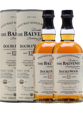 Balvenie百富12年双桶700ml双瓶 单一麦芽威士忌苏格兰进口洋酒