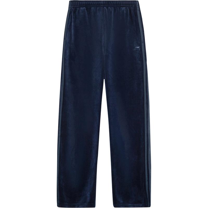 李宁女刺绣休闲卫裤运动裤