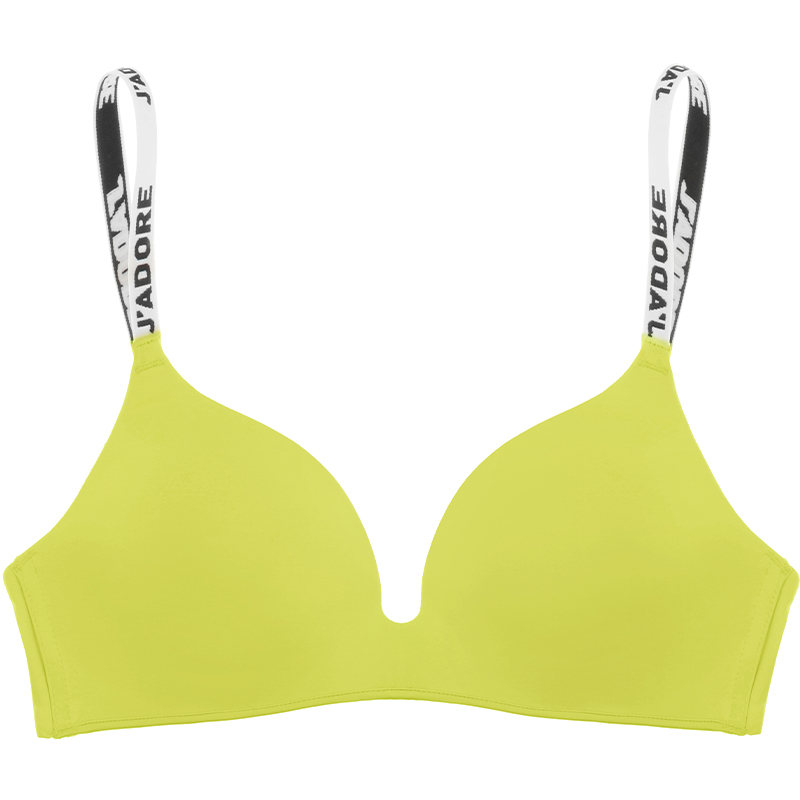 时髦标语肩带小胸聚拢多巴胺文胸