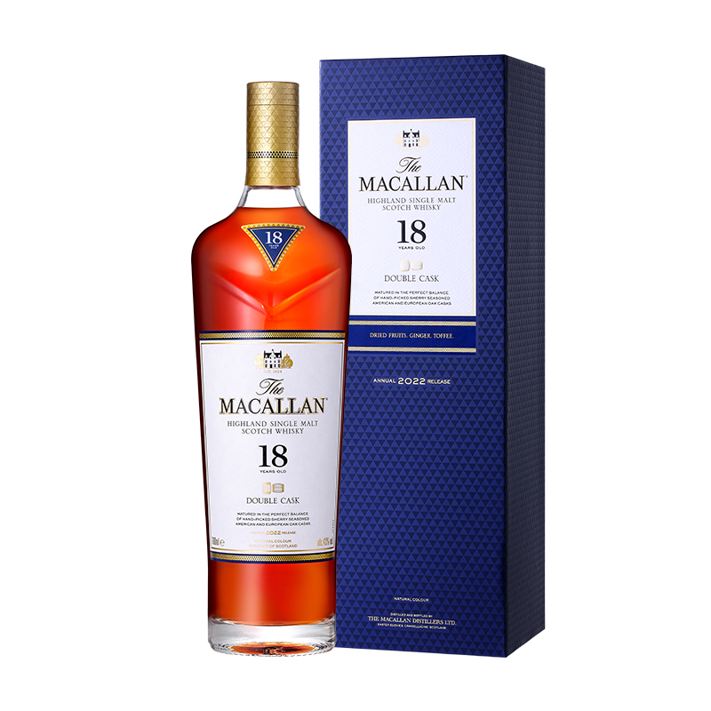 单一麦芽威士忌18年蓝钻700ml