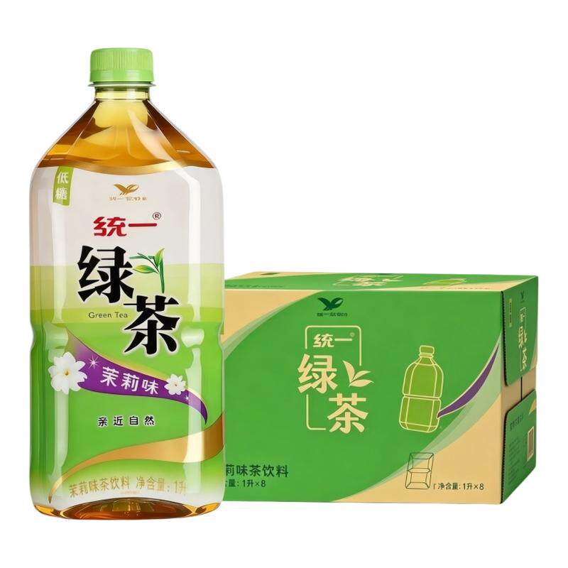 统一绿茶1L*8大瓶整箱