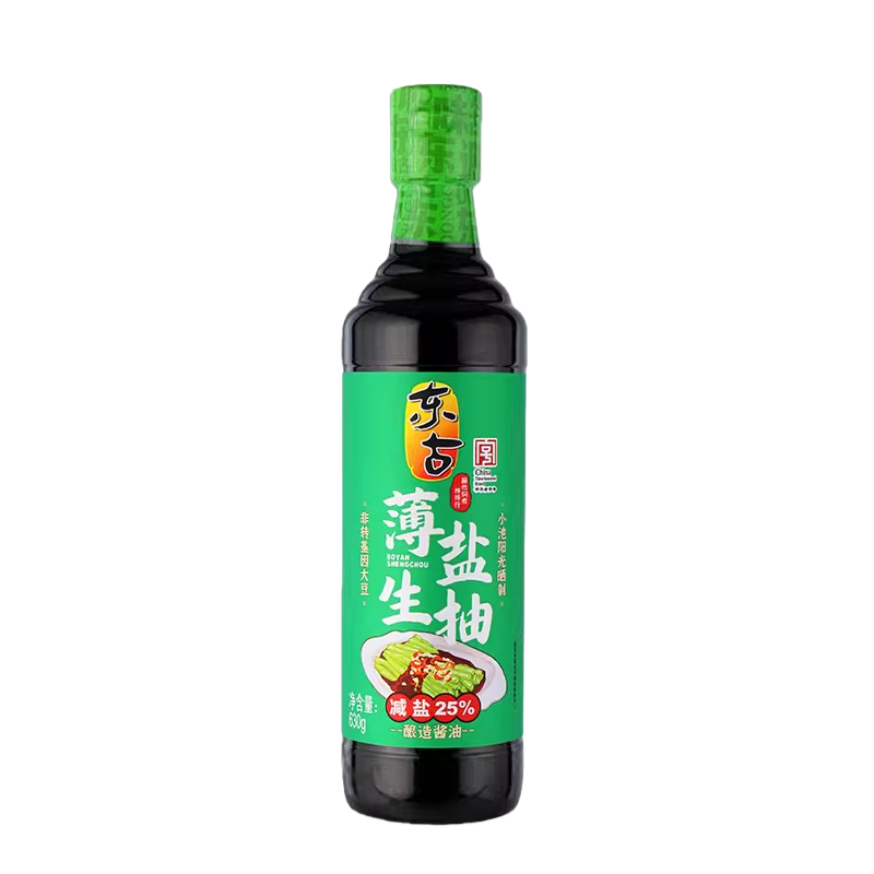 东古薄盐生抽酱油630g黄豆减盐25%酿造酱油豉油炒菜拌面调味品,粮油调味/速食/干货/烘焙,酱油,淘宝优惠券,粉丝福利购,淘宝优惠卷