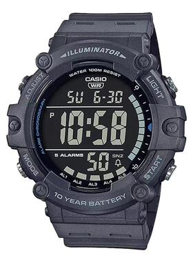 卡西欧学生手表男士简约大表盘数显电子表运动石英表AE-1500WH-8B