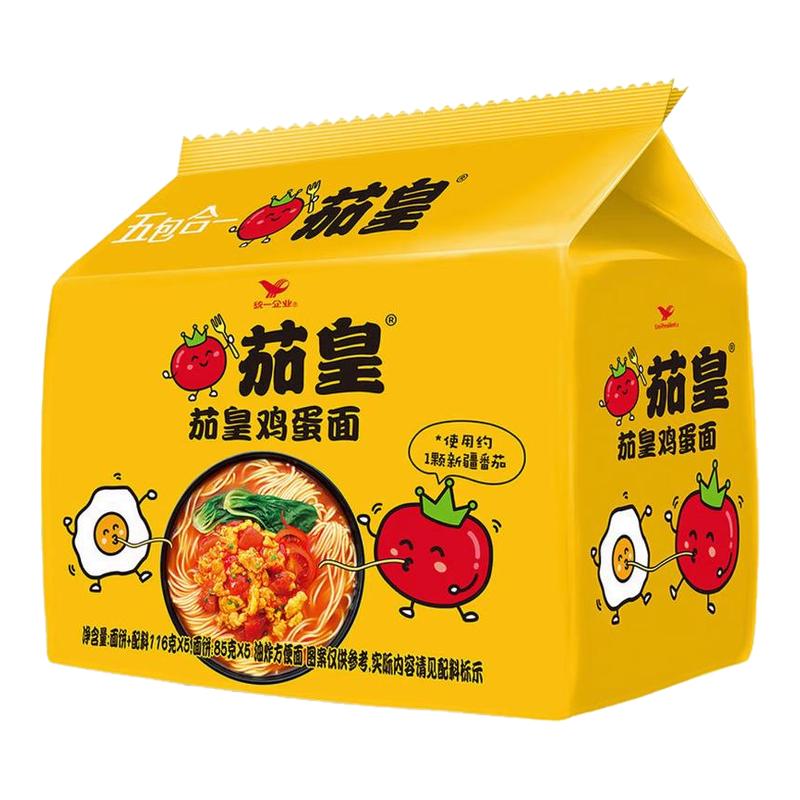 统一茄皇意式番茄肉酱拌面西红柿牛肉鸡蛋方便面整箱速食宿舍泡面图片