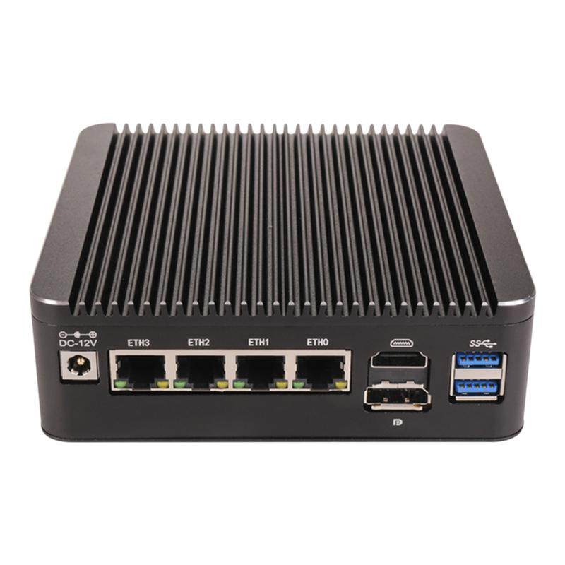 康耐信4417U/I5-8250U软路由器整机4个2.5G网卡迷你静音工控整机四网卡支持PVE/PFSENSE/ESXI/OPSENNSE等